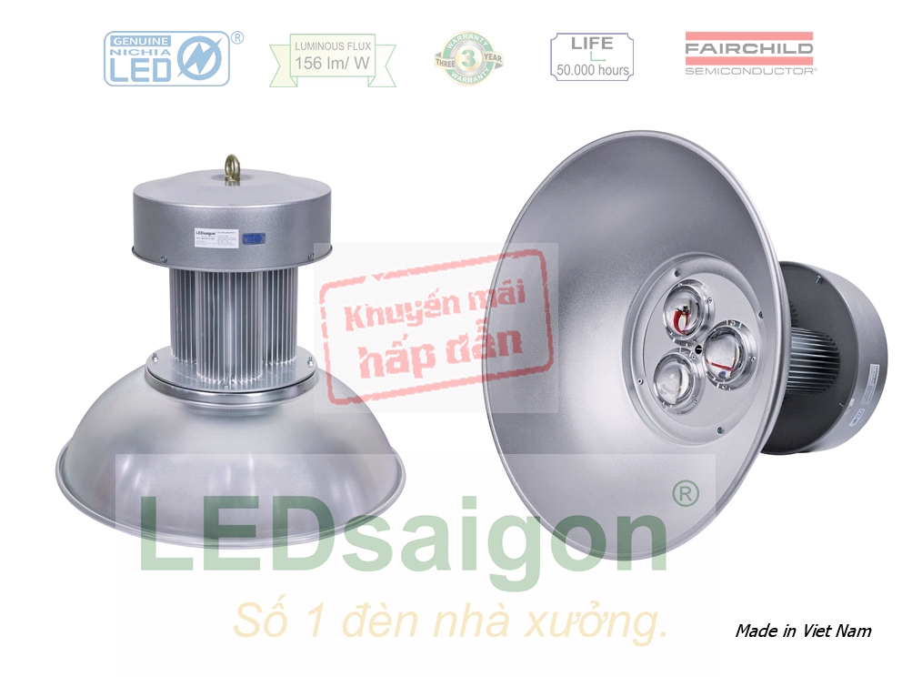 Đèn nhà xưởng 150W chip LED Nhật Bản